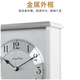 Hermle Clocks欧式轻奢金属座钟客厅桌面装饰台式时钟家用赫姆勒钟表HD-QT203 铝制银色（QT207B）