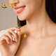 CHINA GOLD K gold necklace dream catcher Mobius chain clavicle chain for mother and wife birthday gift about 1g