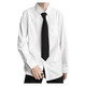 
XUANLAIYA (XUANLAIYA) white long-sleeved shirt men loose couple suit DK Korean style student graduation photo class suit casual shirt men white + tie XL