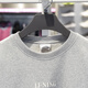 Li Ning Sweatshirt Herren 2024 Neue Sporttrendserie Plüsch warm warmes Pullover Top AWDU679 AWDU679-2 Blumengrau S