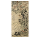 
Lu Guangwu Ruitu of the Yuan Dynasty Ancient Flower and Bird Painting Scroll of literati replica antique paintings Chinese hanging paintings Yuan Ni Zan Qiu Shuyun stone picture 12602 50X105 cm (spraying painting heart size)