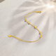Saturday Lucky Yellow 18K Gold Bracelet Colorful Gold Bracelet Birthday Gift for Girlfriend KH072149 16+2.5cm