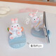 Zhenxi rabbit mobile phone holder ornaments of the Year of the Rabbit mascot small ornaments cute creative living room desktop decoration birthday gift little rabbit mobile phone holder ornaments [carrot]