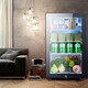 SAST ice bar refrigerator European style constant temperature wine cabinet office hotel home refrigerator mini small single door gaming tea preservation cabinet display sample beverage medicine cabinet 90 liters white bile (fully refrigerated preservation + blue light + lock)