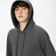 Miniso (MINISO) hooded sweatshirt men's heavy loose spring and autumn casual high-end youth trendy jacket Hemp gray XL