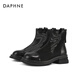 Daphne official Martin boots women's shoes summer thin short-tube British style cool boots women's breathable mesh boots women's hollow mesh sandals black-mesh style 35