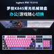 罗技（Logitech） K845机械键盘 有线键盘办公全尺寸键盘 电竞游戏发光键盘 吃鸡键盘 diy键帽 情人节礼物 K845【My makeup bag】-青轴