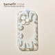 班美萝Benefit金智妮Jennie同款远峰蓝螺纹适用15苹果13手机壳iphone14promax新款 BN2677蓝色螺纹 iPhone 15