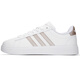 阿迪达斯（adidas）女鞋 夏季新款COURT 2.0运动鞋潮流复古低帮板鞋耐磨轻便休闲鞋 GW9215 38