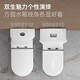 惠达HUIDA马桶大冲力坐便器家用喷射虹吸静音圆水箱马桶轻薄快拆盖板6218P 脲醛盖板-喷射虹吸-6218N 305mm坑距（坑距290-389）