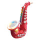 Jennerson Kindersaxophon Baby Tiger Schwarzer Elektromateimerinstrumente Kollektion für Anfänger Leicht zu lernen tragbare Musikspielzeuge Red Tiger [gewöhnliche Batterie]