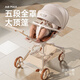 普洛可（PLAYKIDS）遛娃神器可坐可躺便携婴儿推车避震0-3岁溜娃车 A8MAX天使之翼