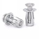 Tuerca de tornillo de expansión de pétalos de construcción, remache ciego, hebilla de fijación de tornillo, Perno de expansión de hierro hueco, colección de tornillos M6*25 (10 piezas)