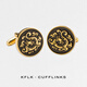 Cufflink 2024 Neues Produkt Xiangyun Dragon Muster Manschettenknöpfe Herrenhülsennägel High-End-Hemd Französisch Manschettenknopf Metall Manschettenknöpfe L709 Gold Manschettenknöpfe-Xiangyun Dragon Muster