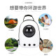 Pet Deduo Cat Backpack Cat Bag Going Out Cat Space Capsule Pet Cat Dog Outing Portable Bag Backpack Cat School Bag 12 Holes White (13Jin [Jin equals 0.5kg] Cat Inside)