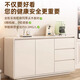 Yizuo Yiyou [Industrie Top1] Feste Holzkabinett gegen die Wand Moderne einfache Wohnzimmer Tee-Aufbewahrung Seitschrank mit drei Pull-Doppeltüren [120*40*80]