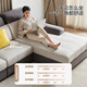 Quanyou Home Modern Simple Fabric Sofa Living Room Furniture Large Household Concubine Corner Sofa Government Subsidy