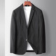 Walker Shop casual suit men's spring and summer thin micro-elastic luxury business suit middle-aged and young people's anti-wrinkle-free stool jacket Blue XL (180) Recommended 145-160Jin [Jin equals 0.5 kg]