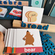 Early childhood education 3-6 years old words spelling children learn English letter building block thinking training toys assembled and use brains YM number letter pairing large gift box style