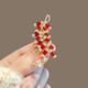 Rong Xia 2025 New Year Chinese Style Red Creative Firecracker Brooch High-end New Year Personalized Pin Corsage Brooch Accessories White