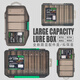 
He Jian Gongluya Bait Box and Bad Storage Box Double-layer Multi-function Fishing Box Fishing Tackle Storage Mino Pencil Box Accessories Storage N702 Single Layer