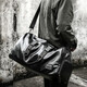 Brahman Sac à bagages d'épaule Bag de voyage humide et sec pour homme de fitness portable Sac de fitness à distance courte du corps cross-body noir grande taille (avec humide et sec)