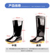 Huili Rain Boots TUBE MENS HEUPE TUBE EXTÉRIEUR DES PLUISSEURS RÉPLACTÉS ANTÉRIEUR ANTISLIP Caoutchouc Chaussures de pêche résistantes à la voiture Lavage de pluie Boots Overshoes 827 Black 40