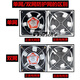 Shugu 12038 ventilador de refrigeración 220v ventilador pequeño industrial 12cm ventilador pequeño ktv gabinete chasis ventilador caja de distribución ventilador de 12cm + red dual sin enchufe