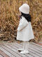 Disney Korean Children's Woolen Coat 2025 Autumn and Winter Baby and Middle-aged Children's Woolen Thick Woolen Coat Windbreaker Beige Gray Thick Woolen Coat 110 (Follow the store for priority delivery)