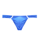 Moweike men's underwear ice silk thong underwear ultra-thin breathable sexy U protruding underwear men's thong underwear blue 1 pair M