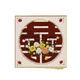 新婚结婚礼物喜字肌理画石英砂丙烯数字油画diy玫瑰装饰挂画 qx10975肌理画 50*50cm加厚实木内框-高亮颜料+