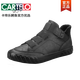 CARTELO men's shoes spring new high-top shoes men's trendy shoes casual shoes men's board shoes one-step lazy leather shoes men's trendy and versatile SS-9857 all black 38