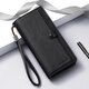MashaLanti men's wallet long wallet large capacity bank card bag zipper hand coin wallet high-end birthday gift