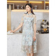 Pink and blue wardrobe dress 532L838 Avocado Green M