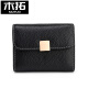 Mutuo 2025 new small card bag simple genuine leather women's cowhide multi-card business card holder coin wallet women's driver's license card holder wine red