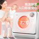 Gree fully automatic household mini desktop dishwasher 3/4 sets of high temperature hot air drying, sterilization, deodorization and easy installation low consumption and water saving integrated washing and drying dishwasher WQP4-04bR