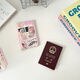 Koreanische Version von personalisierten und kreativen Passkartenabdeckung in Übersee für Frauenpassschutzfall Zertifikat Aufbewahrungstasche Reise Passport Clip Zertifikat Style 1