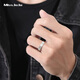 Miss JuJu pt950 platinum ring for men, white gold, Perfect Match, single ring for women, 10#, about 5.6 grams, the amount will be refunded according to the actual weight.