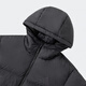 Adidas men's winter warm hooded down jacket fashionable comfortable casual jacket outdoor windproof running training sportswear JV6187/black S