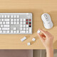 罗技（Logitech）K865机械键盘 无线键盘 104键全尺寸键盘 商务办公多设备长待机游戏电竞键盘（K845升级款） k865+M750+大鼠标垫【白色套装】