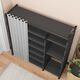 Lehuo Time Simple Shoe Cabinet Door Entry Cabinet 2024 New Shoe Rack Door Multi-layer Household Shoe Storage Cabinet Integrated Wall Black [6-layer 60cm]