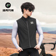 Rock Brothers Windproof Cycling Vest Road Bicycle Fleece Warm Vest Jacket Top Men and Women Autumn and Winter 2XL