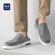 HAILAN HOME (HLA) Chaussures de toile décontractées pour hommes Chaussures légères à la mode à la mode et à la vanneuse chinoise) Gray 40