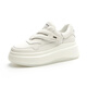SIPUWANG (SIPUWANG) small white shoes for women 2025 new double Velcro small white shoes for women thick soles for women single shoes without laces Milan G723 35