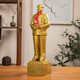 Red Brigade's former capital Chairman Mao statue full body brass home living room decoration bronze statue full body great man crafts ornaments inspirational full body statue of the founding of the People's Republic of China 29CM high copper back cover with number