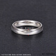 Kaibaolou Pt950 platinum couple ring men and women platinum ring pair ring aperture smooth surface solid mouth engraving for love No. 13 3.35g