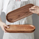 Acacia wooden tray rectangular dinner plate hotel fruit tray oval solid wood presentation coffee tea tray saucer oval tray 29*10.5cm