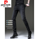 
Pier Cardin high-end summer thin black jeans men's Korean style trendy slim feet pants trendy casual trousers summer 1049 gray 34