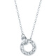 Saturday Fu PT950 double ring platinum necklace women's platinum pendant birthday gift B0614321 about 3.28g