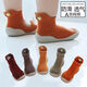 Infant Yuetu Baby Toddler Summer Soft Socks Baby Socks Shoes Indoor Silent Newborn Boys and Girls Anti-Loss Shoes Spring and Autumn Orange Mango 1 pair 20-21 Inner Length 11-12.5CM